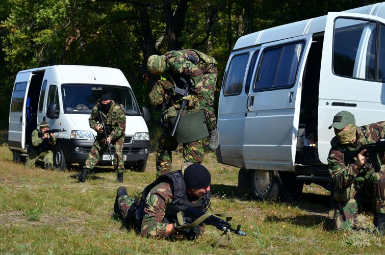 Полевой выход Тамбовского СОБР.