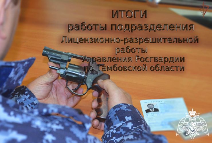 В Тамбовской области росгвардейцы за неделю проверили более 100 владельцев оружия