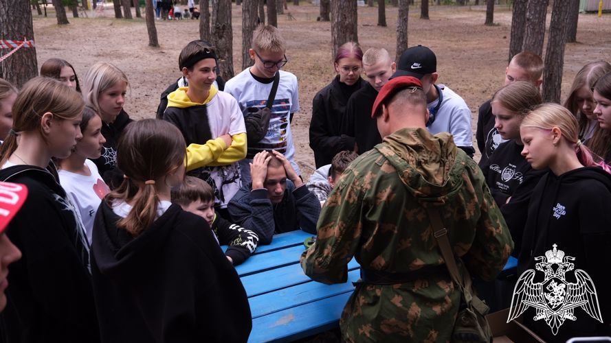Росгвардейцы провели мероприятие в оздоровительном лагере «Ласточка» в Тамбове