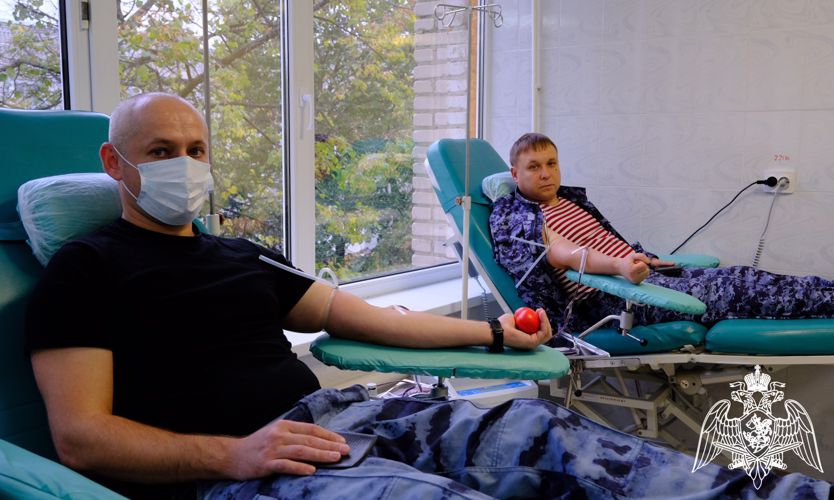 Тамбовские росгвардейцы приняли участие в донорской акции и присоединились к Всероссийскому донорскому марафону «Давай вступай!»