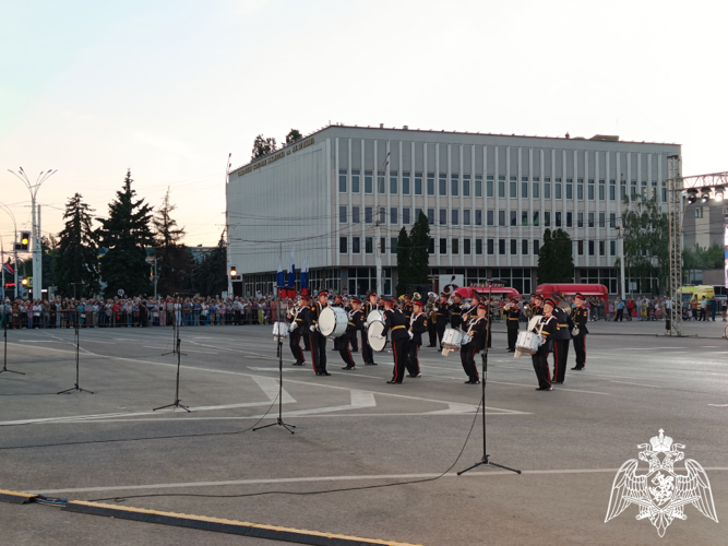 Росгвардейцы обеспечили охрану общественного порядка во время проведения XII Международного фестиваля духовых оркестров в Тамбове