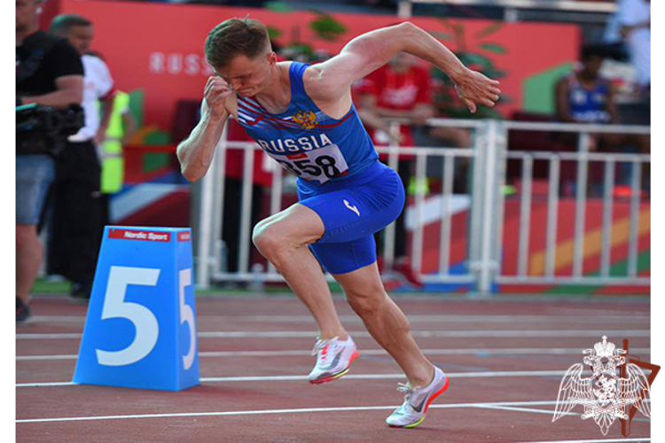 Спортсмен Росгвардии завоевал золото на чемпионате России по легкой атлетике в Екатеринбурге
