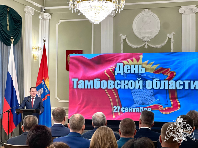 Заместитель начальника регионального управления Росгвардии принял участие в торжественных мероприятиях в честь Дня Тамбовской области