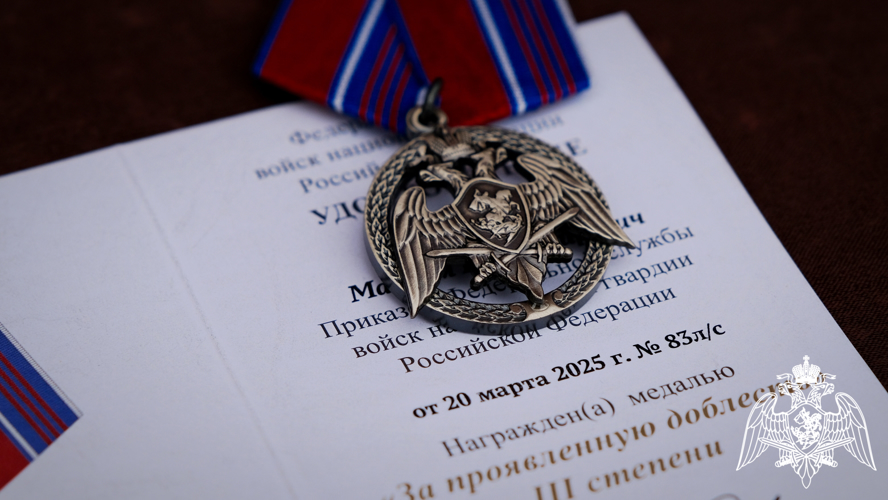 Профессионализм росгвардейцев отмечен ведомственными наградами в Тамбове