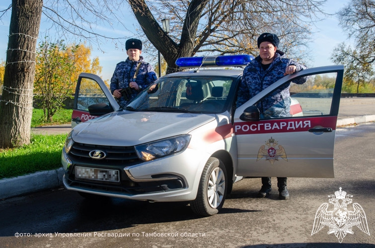 Росгвардейцы более 350 раз выезжали по сигналу «тревога» за месяц в Тамбовской области