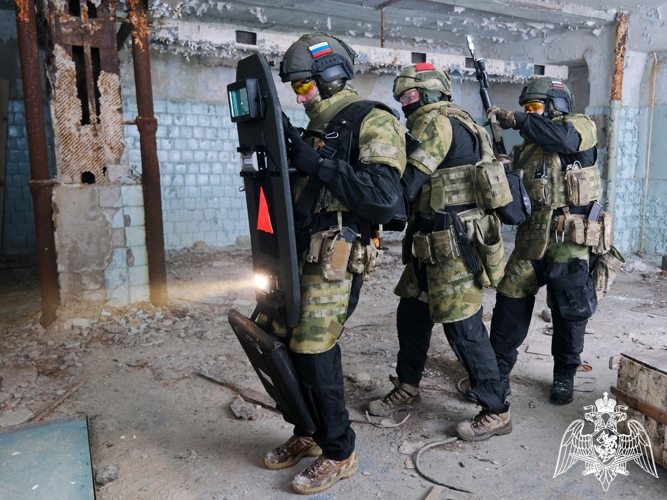 Тактико-специальная тренировка СОБР Росгвардии прошла в Тамбовской области