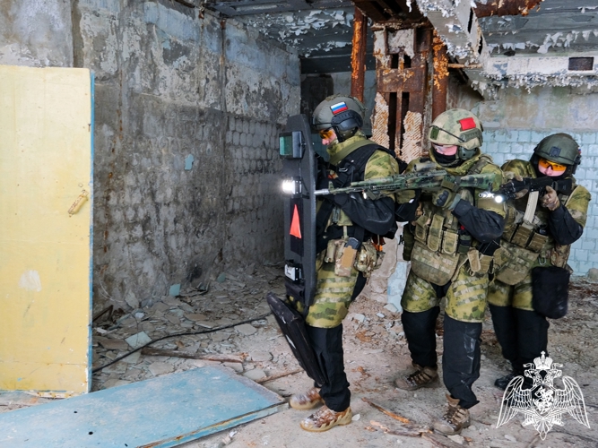 Тактико-специальная тренировка СОБР Росгвардии прошла в Тамбовской области