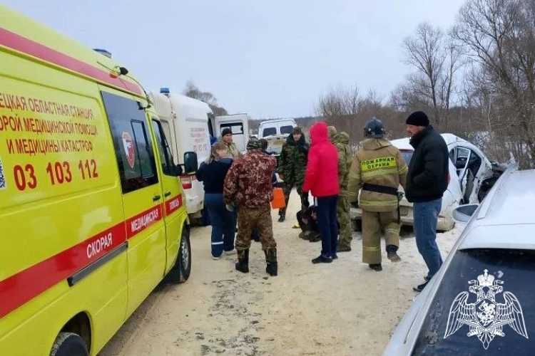 В Липецкой области сотрудники Росгвардии пришли на помощь пострадавшей в ДТП семье с малолетними детьми