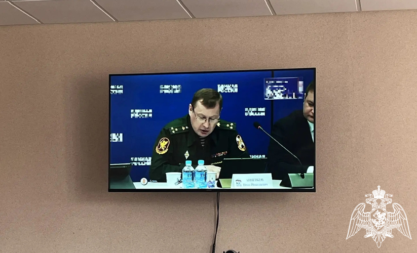 Росгвардейцы приняли участие в видеоконференции по вопросам подготовки «Диктанта Победы» в Тамбовской области