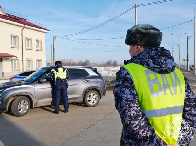 Автоинспекторы Росгвардии провели совместно с коллегами из ГИБДД профилактическое мероприятие с водителями ведомства в Тамбове
