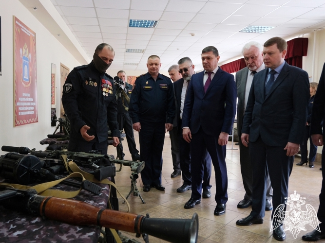 Росгвардейцы торжественно отметили юбилей ведомства в Тамбове