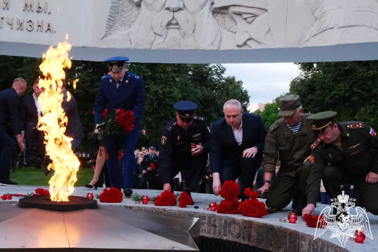 Росгвардейцы стали участниками патриотических акций в честь Дня памяти и скорби в Тамбове