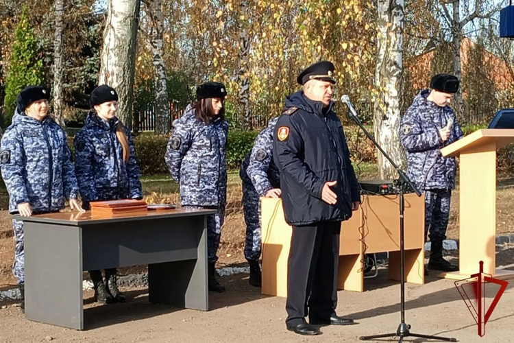 Сотрудники вневедомственной охраны Росгвардии отметили профессиональный праздник в Тамбове